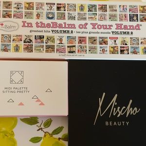 Palette Bundle. In The Balm of Your Hand Vol 2, Ofra Midi Blush, Mischo Beauty